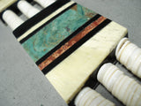 Native American One Of The Biggest Santo Domingo 2 Sided Turquoise Necklace-Nativo Arts