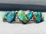 For The Love Of Turquoise Vintage Native American Navajo Sterling Silver Bracelet-Nativo Arts