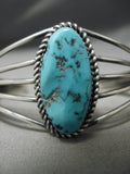 Incredible Vintage Zuni Native American Sterling Silver Turquoise Bracelet Old-Nativo Arts
