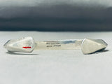 Signed Al Toadacheene Vintage Native American Navajo Sterling Silver Bracelet-Nativo Arts