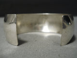 Exceptional Vintage Navajo Sterling Silver Bracelet Old Native American-Nativo Arts
