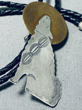 Fabulous Native American Navajo Sterling Silver Coyote Bolo-Nativo Arts