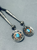 Basket!! Vintage Native American Navajo Turquoise Sterling Silver Wedding Basket Bolo-Nativo Arts