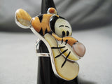 Detailed Intricate! Native American Tigger Sterling Silver Ring-Nativo Arts