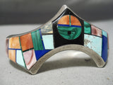 Important Vintage Native American Navajo Frank Yellowhorse Turquoise Sterling Silver Bracelet-Nativo Arts