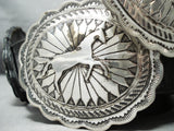 Best Biggest Vintage Native American Navajo Horse Sterling Silver Concho Belt Old-Nativo Arts