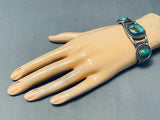 Amazing Vintage Native American Navajo Royston Turquoise Sterling Silver Bracelet-Nativo Arts