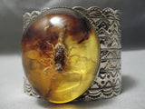 Huge Native American Scorpion Sterling Silver Sunray Bracelet Cuff-Nativo Arts