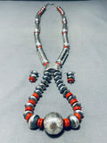 The Best Native American Navajo Spiny Oyster Sterling Silver Tubule Necklace-Nativo Arts