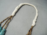 Heavy 303 Grams Chunky Turquoise Nuggets Vintage Native American Navajo Necklace Old-Nativo Arts
