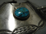 Superior Vintage Native American Navajo Royston Turquoise Sterling Silver Hair Barrette Clip-Nativo Arts