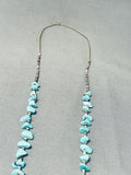Amazing Vintage Native American Navajo Turquoise Sterling Silver Necklace-Nativo Arts