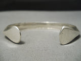 Astonishing Vintage Native American Navajo Thicker Sterling Silver Mary Bill Bracelet-Nativo Arts
