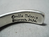 Important Vintage Native American Navajo Orville Tsinnie Sterling Silver Bracelet-Nativo Arts