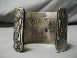 Heavy 219 Grams!! Native American Sterling Silver Bird Bracelet Cuff-Nativo Arts