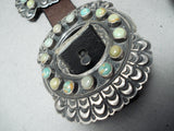 Master Darryl Becenti Vintage Native American Navajo Green Turquoise Sterling Silver Concho Belt-Nativo Arts