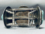 Museum Vintage Native American Navajo Old Morenci Turquoise Sterling Silver Bracelet-Nativo Arts