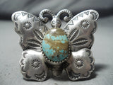 Picturesque Navajo #8 Turquoise Mine Sterling Silver Ring Native American-Nativo Arts