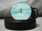Christine Alice Eustace Native American Zuni Vintage Turquoise Sterling Silver Concho Belt-Nativo Arts