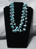 Chunky 160 Gram Turquoise Nugget Vintage Navajo Native American Jewelry Necklace Old-Nativo Arts