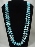 Chunky Vintage Navajo Native American Jewelry jewelry 'Ocean Blue' Necklace Old-Nativo Arts