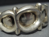Collectable!! Vintage Native American Jewelry Navajo Rare Lonn Parker Sterling Silver Bracelet Old Cuff-Nativo Arts