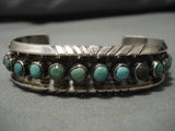 Collection Of Snake Eyes Turquoise Vintage Native American Navajo Sterling Silver Bracelet Old-Nativo Arts