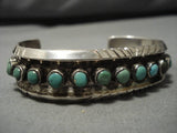 Collection Of Snake Eyes Turquoise Vintage Native American Navajo Sterling Silver Bracelet Old-Nativo Arts