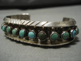Collection Of Snake Eyes Turquoise Vintage Native American Navajo Sterling Silver Bracelet Old-Nativo Arts