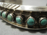 Collection Of Snake Eyes Turquoise Vintage Native American Navajo Sterling Silver Bracelet Old-Nativo Arts