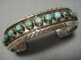 Collection Of Snake Eyes Turquoise Vintage Native American Navajo Sterling Silver Bracelet Old-Nativo Arts
