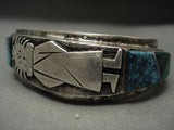 Collector's Alert! Vintage Hopi Phillip Sekaquaptewa Turquoise Native American Jewelry Silver Bracelet-Nativo Arts