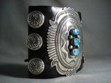 Colossal Authentic Vintage Navajo Ketoh Native American Jewelry Silver Bracelet-Nativo Arts