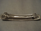 Colossal Vintage Hopi Native American Jewelry Silver Paw Hair Barrette-Nativo Arts