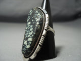 Colossal Vintage Hopi/ Navajo Turquoise Sterling Native American Jewelry Silver Ring Old-Nativo Arts