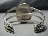 Colossal Vintage Native American Jewelry Navajo Number 8 Turquoise Sterling Silver Bracelet Old Cuff-Nativo Arts