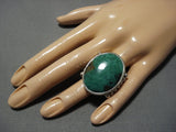 Colossal Vintage Native American Navajo Royston Turquoise Sterling Silver Ring Old-Nativo Arts
