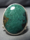 Colossal Vintage Native American Navajo Royston Turquoise Sterling Silver Ring Old-Nativo Arts