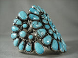 Colossal Vintage Navajo Native American Jewelry jewelry 'Tears Of Joy' Blue Diamond Turquoise Bracelet-Nativo Arts