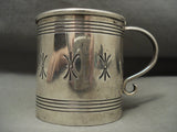 Completely Handmade Museum Quality Vintage Navajo Sterling Native American Jewelry Silver Native American Jewelry Silver Cup-Nativo Arts