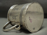 Completely Handmade Museum Quality Vintage Navajo Sterling Native American Jewelry Silver Native American Jewelry Silver Cup-Nativo Arts
