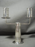 Completely Handmade Sterling Native American Jewelry Silver Navajo Candlestick Holder- Castillo-Nativo Arts