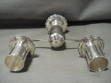 Completely Handmade Sterling Native American Jewelry Silver Navajo Candlestick Holder- Castillo-Nativo Arts