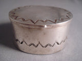 Completely Handmade Vintage Navajo Native American Jewelry Silver Ring Box Jewelry Old-Nativo Arts