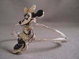 Completely Handmade Zuni Coral Shell Mouse Native American Jewelry Silver Minnie Bracelet-Nativo Arts