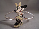Completely Handmade Zuni Coral Shell Mouse Native American Jewelry Silver Minnie Bracelet-Nativo Arts