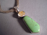 Contemporist Vintage Navajo Gaspeite Native American Jewelry Silver Hiehsi Necklace Old-Nativo Arts