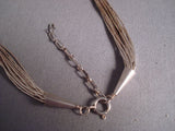 Contemporist Vintage Navajo Gaspeite Native American Jewelry Silver Hiehsi Necklace Old-Nativo Arts