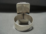 Crazy Native American Jewelry Silver Work Huge Vintage Navajo Native American Jewelry Silver Thorn Ring-Nativo Arts