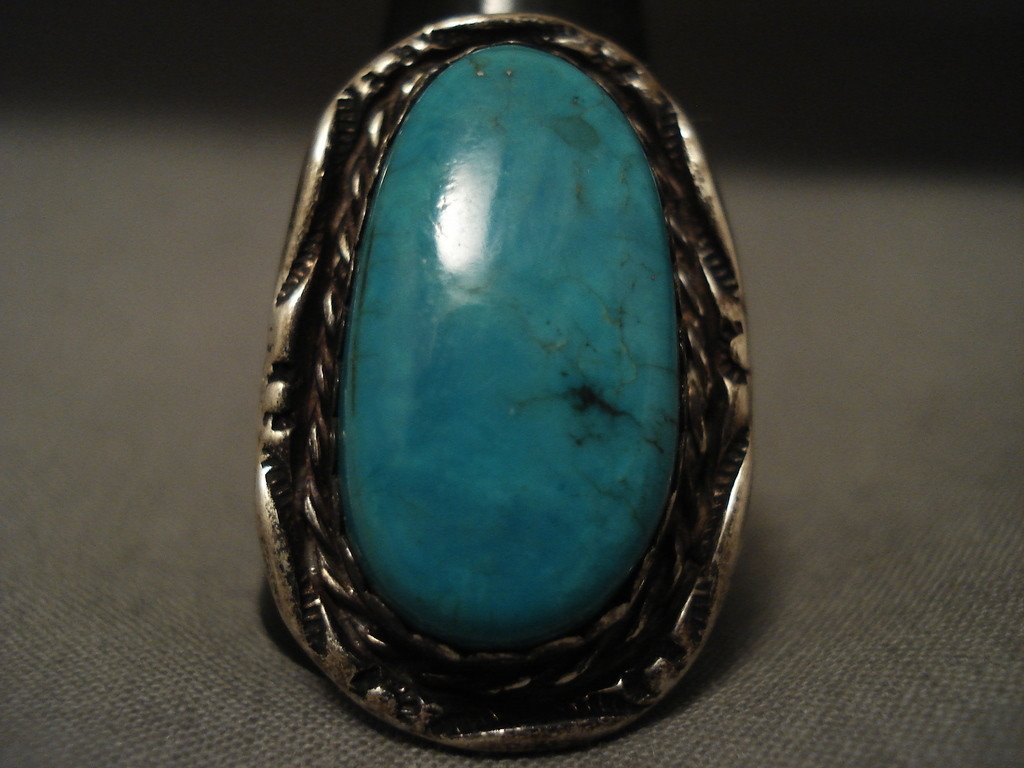 Crazy Spider Turquoise Vintage Navajo Sterling Native American Jewelry ...